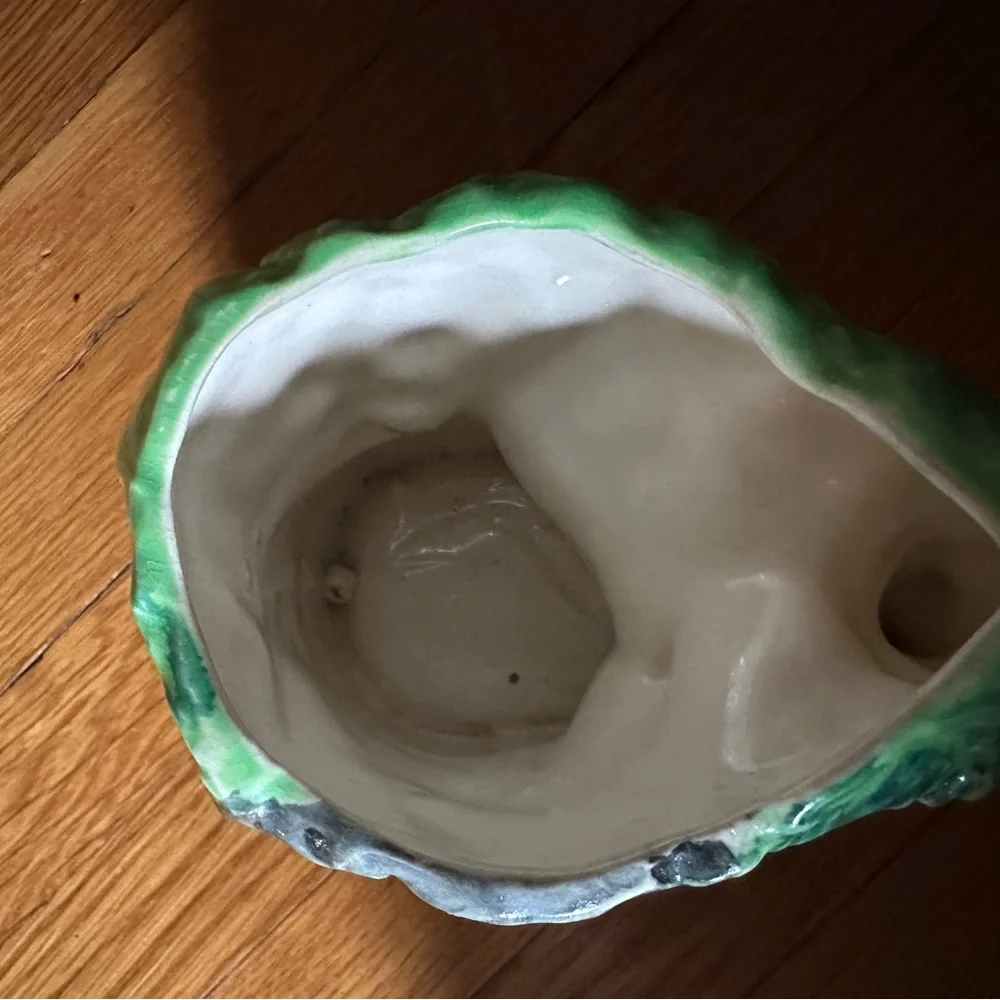 Vintage Kitschy Eyeliner Deer Ceramic Planter